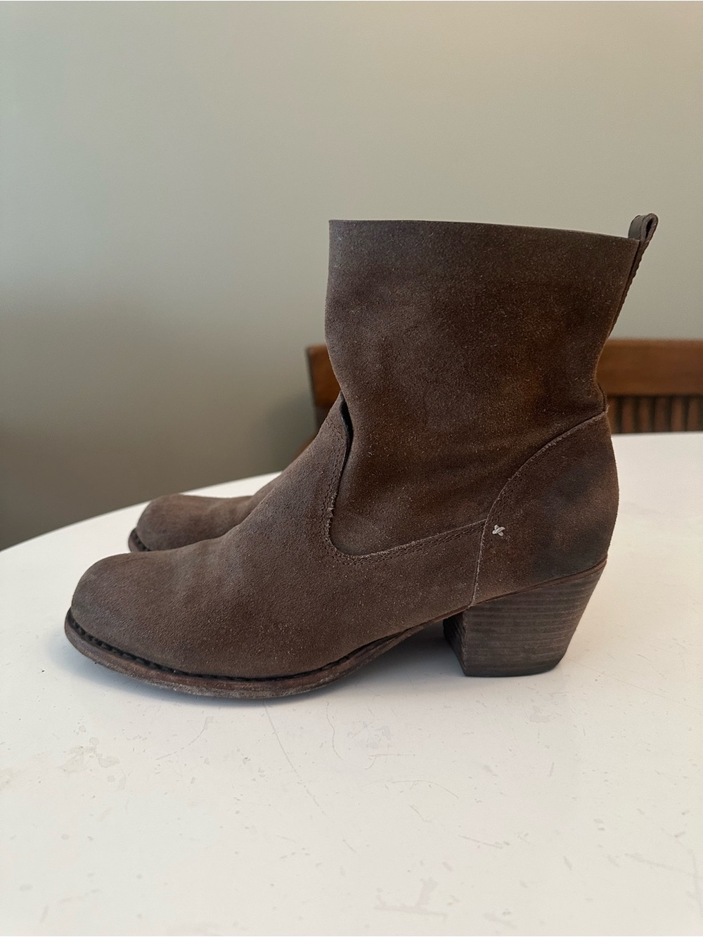 rag & bone Brown Suede Ankle Booties